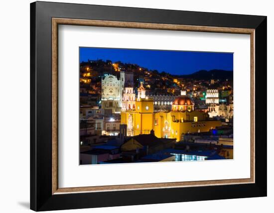 ?Viva Mexico! Collection - Church of San Diego at Night - Guanajuato-Philippe Hugonnard-Framed Photographic Print