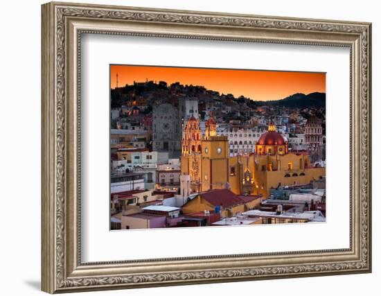 ¡Viva Mexico! Collection - Colorful City at Twilight - Guanajuato-Philippe Hugonnard-Framed Photographic Print