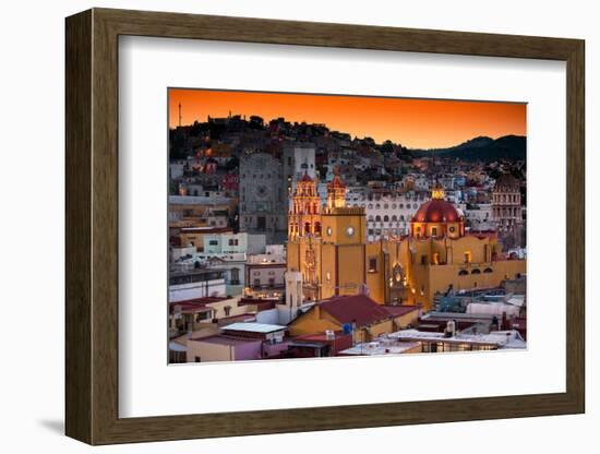 ¡Viva Mexico! Collection - Colorful City at Twilight - Guanajuato-Philippe Hugonnard-Framed Photographic Print