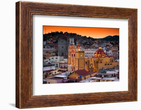 ¡Viva Mexico! Collection - Colorful City at Twilight - Guanajuato-Philippe Hugonnard-Framed Photographic Print