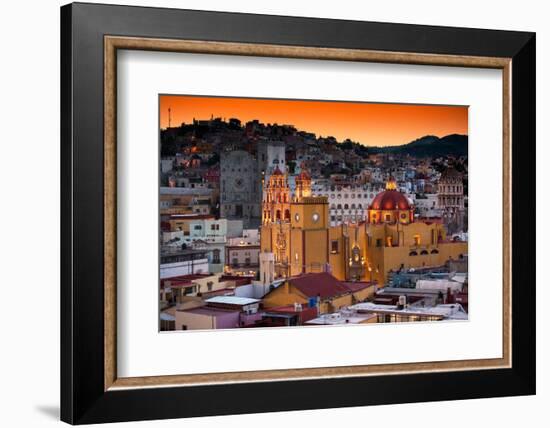 ¡Viva Mexico! Collection - Colorful City at Twilight - Guanajuato-Philippe Hugonnard-Framed Photographic Print