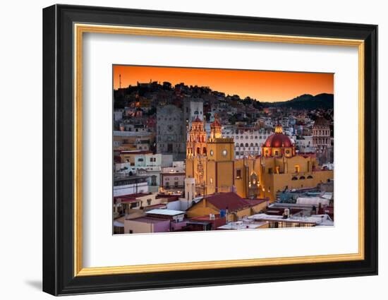 ¡Viva Mexico! Collection - Colorful City at Twilight - Guanajuato-Philippe Hugonnard-Framed Photographic Print