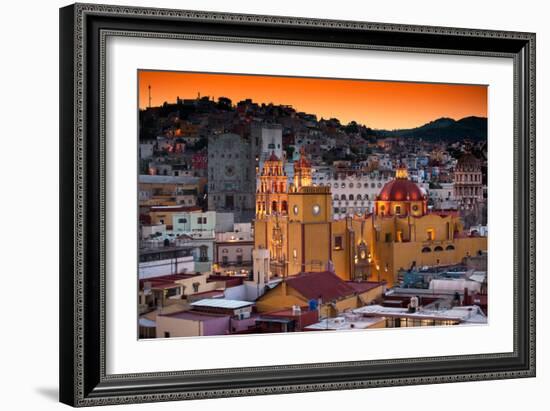 ¡Viva Mexico! Collection - Colorful City at Twilight - Guanajuato-Philippe Hugonnard-Framed Photographic Print