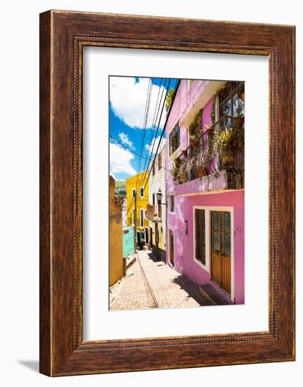 ¡Viva Mexico! Collection - Colorful Street - Guanajuato-Philippe Hugonnard-Framed Photographic Print