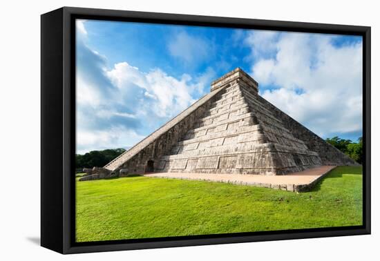 ¡Viva Mexico! Collection - El Castillo Pyramid - Chichen Itza III-Philippe Hugonnard-Framed Premier Image Canvas