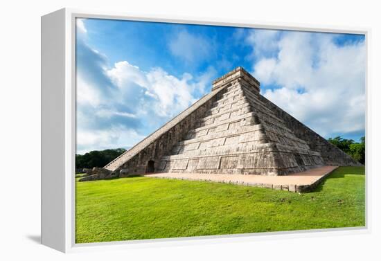 ¡Viva Mexico! Collection - El Castillo Pyramid - Chichen Itza III-Philippe Hugonnard-Framed Premier Image Canvas