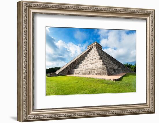 ¡Viva Mexico! Collection - El Castillo Pyramid - Chichen Itza III-Philippe Hugonnard-Framed Photographic Print