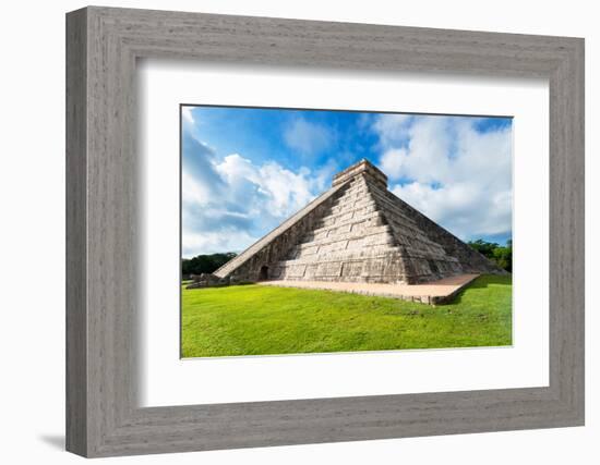 ¡Viva Mexico! Collection - El Castillo Pyramid - Chichen Itza III-Philippe Hugonnard-Framed Photographic Print