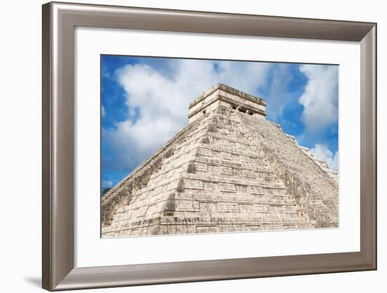 ¡Viva Mexico! Collection - El Castillo Pyramid - Chichen Itza-Philippe Hugonnard-Framed Photographic Print