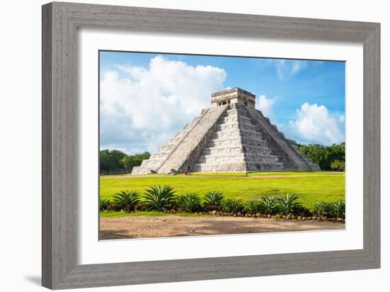 ¡Viva Mexico! Collection - El Castillo Pyramid in Chichen Itza II-Philippe Hugonnard-Framed Photographic Print