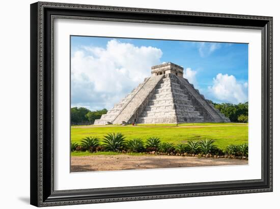 ¡Viva Mexico! Collection - El Castillo Pyramid in Chichen Itza II-Philippe Hugonnard-Framed Photographic Print