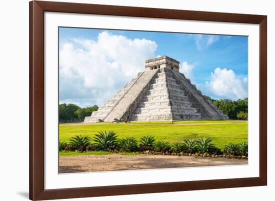 ¡Viva Mexico! Collection - El Castillo Pyramid in Chichen Itza II-Philippe Hugonnard-Framed Photographic Print