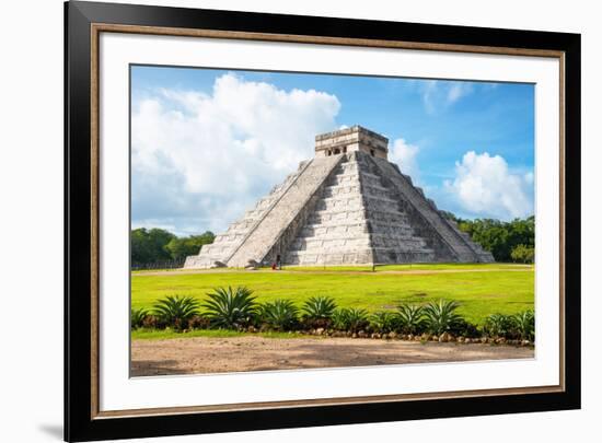 ¡Viva Mexico! Collection - El Castillo Pyramid in Chichen Itza II-Philippe Hugonnard-Framed Photographic Print