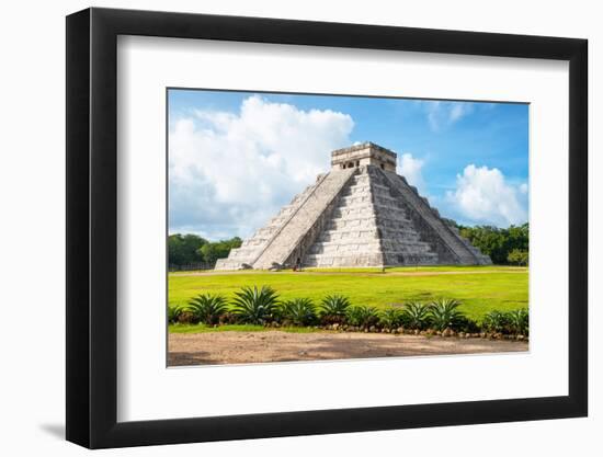 ¡Viva Mexico! Collection - El Castillo Pyramid in Chichen Itza II-Philippe Hugonnard-Framed Photographic Print
