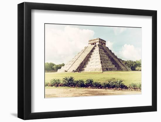 ¡Viva Mexico! Collection - El Castillo Pyramid in Chichen Itza III-Philippe Hugonnard-Framed Photographic Print