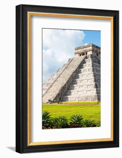 ¡Viva Mexico! Collection - El Castillo Pyramid in Chichen Itza IV-Philippe Hugonnard-Framed Photographic Print