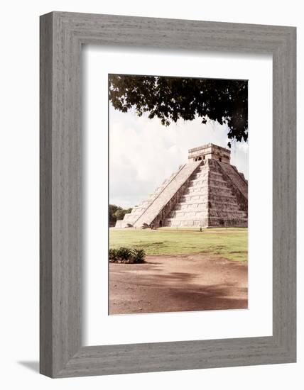 ?Viva Mexico! Collection - El Castillo Pyramid in Chichen Itza IX-Philippe Hugonnard-Framed Photographic Print