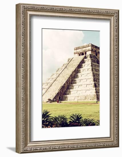 ¡Viva Mexico! Collection - El Castillo Pyramid in Chichen Itza V-Philippe Hugonnard-Framed Photographic Print