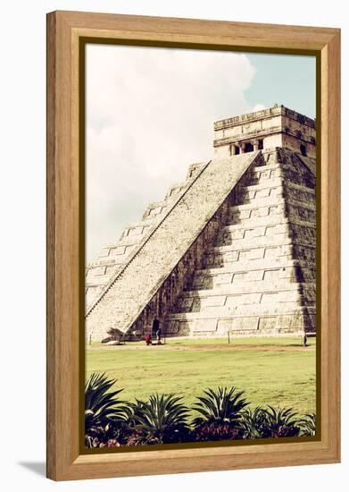 ¡Viva Mexico! Collection - El Castillo Pyramid in Chichen Itza V-Philippe Hugonnard-Framed Premier Image Canvas