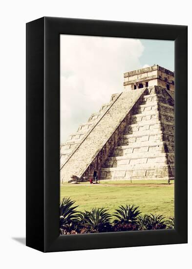 ¡Viva Mexico! Collection - El Castillo Pyramid in Chichen Itza V-Philippe Hugonnard-Framed Premier Image Canvas
