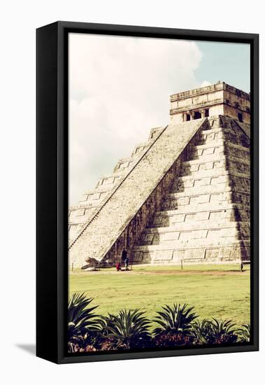 ¡Viva Mexico! Collection - El Castillo Pyramid in Chichen Itza V-Philippe Hugonnard-Framed Premier Image Canvas