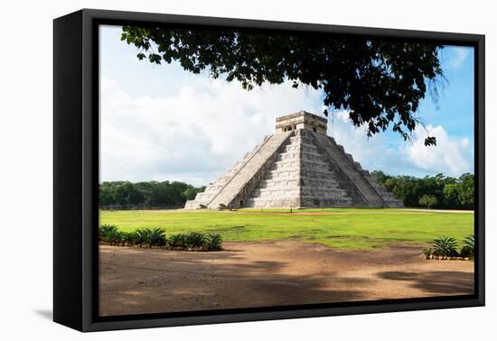 ¡Viva Mexico! Collection - El Castillo Pyramid in Chichen Itza VI-Philippe Hugonnard-Framed Premier Image Canvas