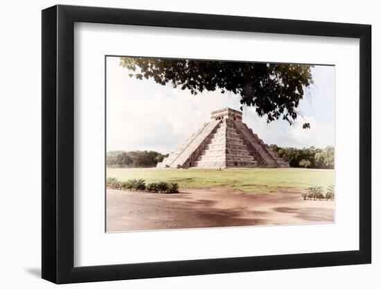 ¡Viva Mexico! Collection - El Castillo Pyramid in Chichen Itza VII-Philippe Hugonnard-Framed Photographic Print