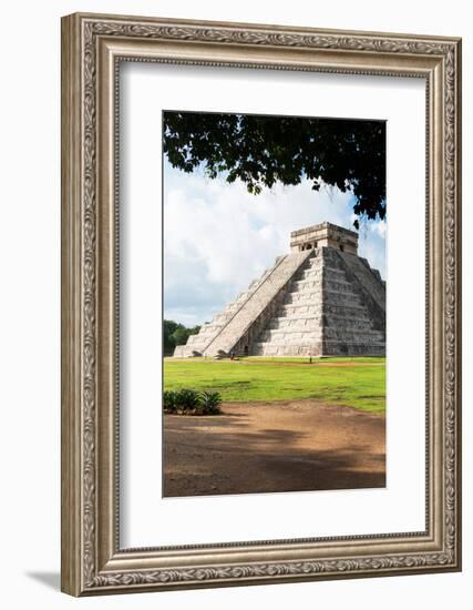 ¡Viva Mexico! Collection - El Castillo Pyramid in Chichen Itza VIII-Philippe Hugonnard-Framed Photographic Print