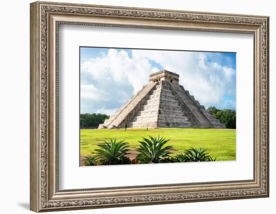 ¡Viva Mexico! Collection - El Castillo Pyramid in Chichen Itza X-Philippe Hugonnard-Framed Photographic Print