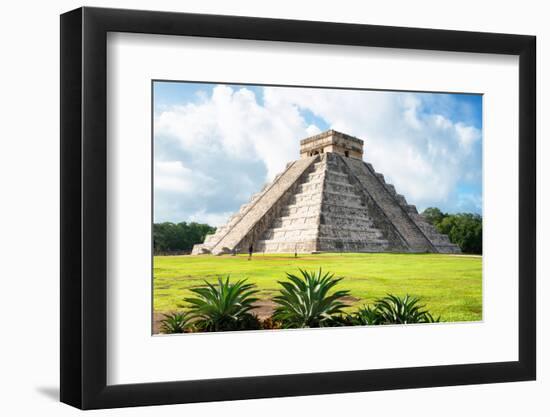 ¡Viva Mexico! Collection - El Castillo Pyramid in Chichen Itza X-Philippe Hugonnard-Framed Photographic Print