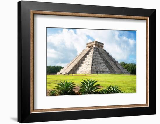 ¡Viva Mexico! Collection - El Castillo Pyramid in Chichen Itza X-Philippe Hugonnard-Framed Photographic Print