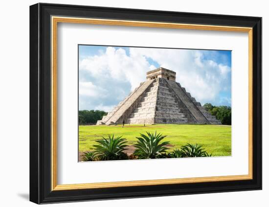 ¡Viva Mexico! Collection - El Castillo Pyramid in Chichen Itza X-Philippe Hugonnard-Framed Photographic Print