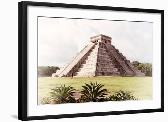 ¡Viva Mexico! Collection - El Castillo Pyramid in Chichen Itza XI-Philippe Hugonnard-Framed Photographic Print