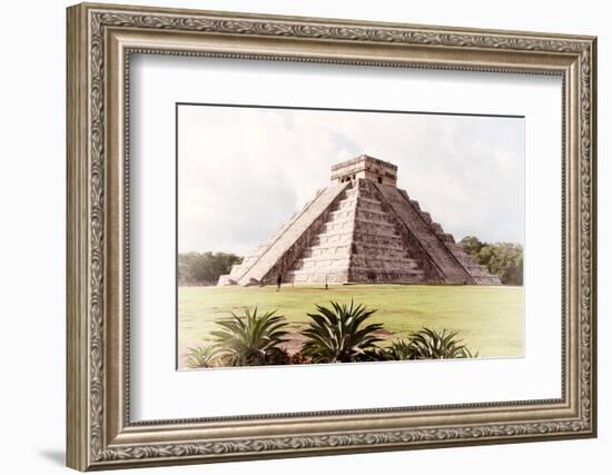 ¡Viva Mexico! Collection - El Castillo Pyramid in Chichen Itza XI-Philippe Hugonnard-Framed Photographic Print