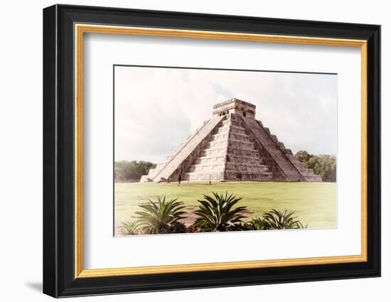 ¡Viva Mexico! Collection - El Castillo Pyramid in Chichen Itza XI-Philippe Hugonnard-Framed Photographic Print
