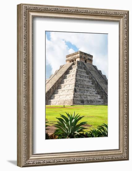 ¡Viva Mexico! Collection - El Castillo Pyramid in Chichen Itza XII-Philippe Hugonnard-Framed Photographic Print