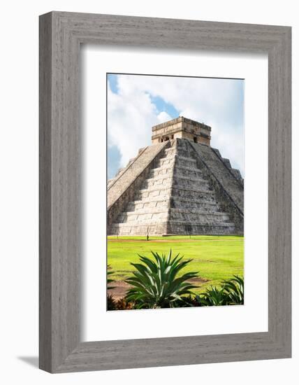 ¡Viva Mexico! Collection - El Castillo Pyramid in Chichen Itza XII-Philippe Hugonnard-Framed Photographic Print