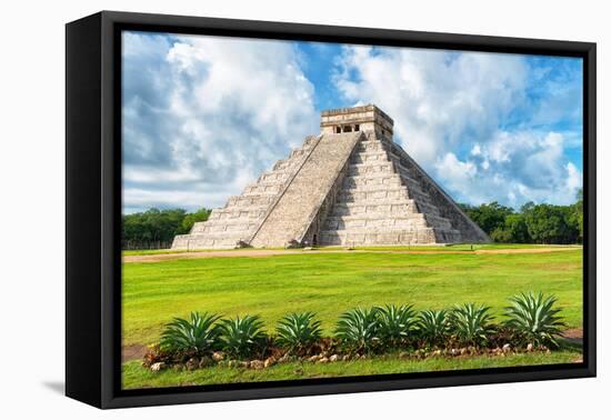 ¡Viva Mexico! Collection - El Castillo Pyramid in Chichen Itza XIV-Philippe Hugonnard-Framed Premier Image Canvas