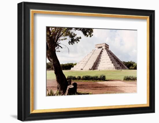 ¡Viva Mexico! Collection - El Castillo Pyramid in Chichen Itza XIX-Philippe Hugonnard-Framed Photographic Print