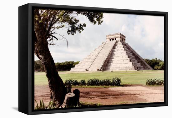 ¡Viva Mexico! Collection - El Castillo Pyramid in Chichen Itza XIX-Philippe Hugonnard-Framed Premier Image Canvas