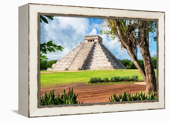 ¡Viva Mexico! Collection - El Castillo Pyramid in Chichen Itza XVI-Philippe Hugonnard-Framed Premier Image Canvas