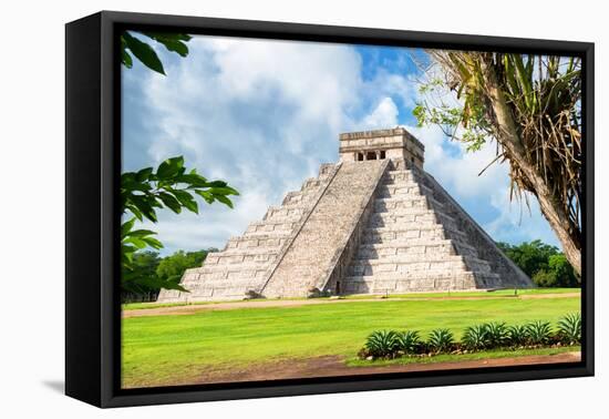 ¡Viva Mexico! Collection - El Castillo Pyramid in Chichen Itza XVII-Philippe Hugonnard-Framed Premier Image Canvas