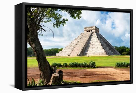 ¡Viva Mexico! Collection - El Castillo Pyramid in Chichen Itza XVIII-Philippe Hugonnard-Framed Premier Image Canvas