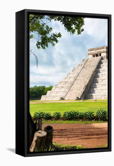 ¡Viva Mexico! Collection - El Castillo Pyramid in Chichen Itza XX-Philippe Hugonnard-Framed Premier Image Canvas