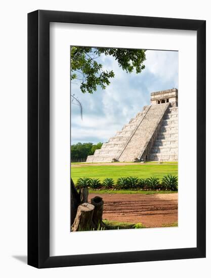 ¡Viva Mexico! Collection - El Castillo Pyramid in Chichen Itza XX-Philippe Hugonnard-Framed Photographic Print