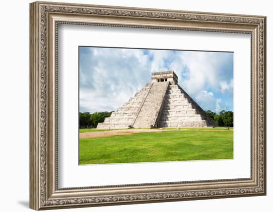 ¡Viva Mexico! Collection - El Castillo Pyramid in Chichen Itza XXI-Philippe Hugonnard-Framed Photographic Print