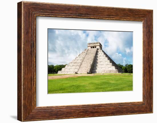 ¡Viva Mexico! Collection - El Castillo Pyramid in Chichen Itza XXI-Philippe Hugonnard-Framed Photographic Print