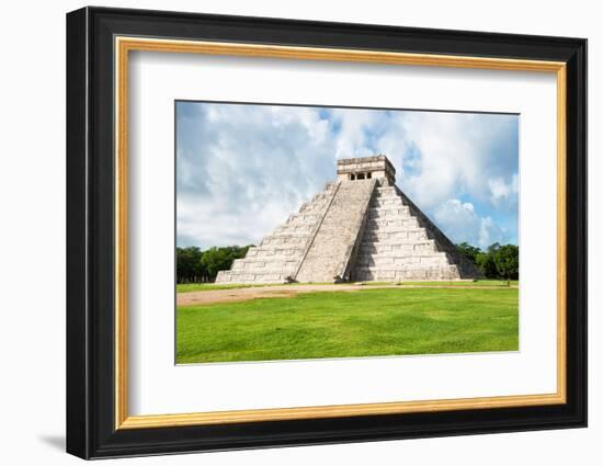 ¡Viva Mexico! Collection - El Castillo Pyramid in Chichen Itza XXI-Philippe Hugonnard-Framed Photographic Print