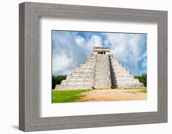 ¡Viva Mexico! Collection - El Castillo Pyramid in Chichen Itza XXIII-Philippe Hugonnard-Framed Photographic Print