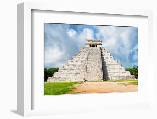 ¡Viva Mexico! Collection - El Castillo Pyramid in Chichen Itza XXIII-Philippe Hugonnard-Framed Photographic Print